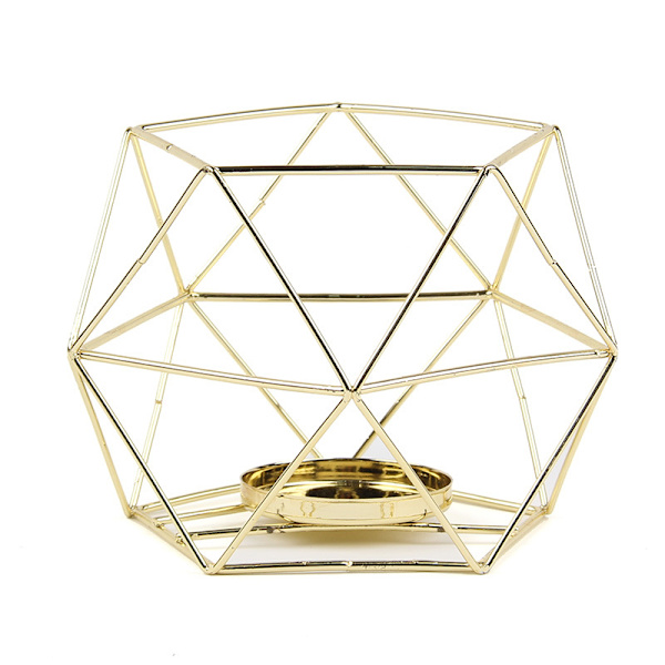 1-pack Guld Pentagonal Julkandlestav Modern