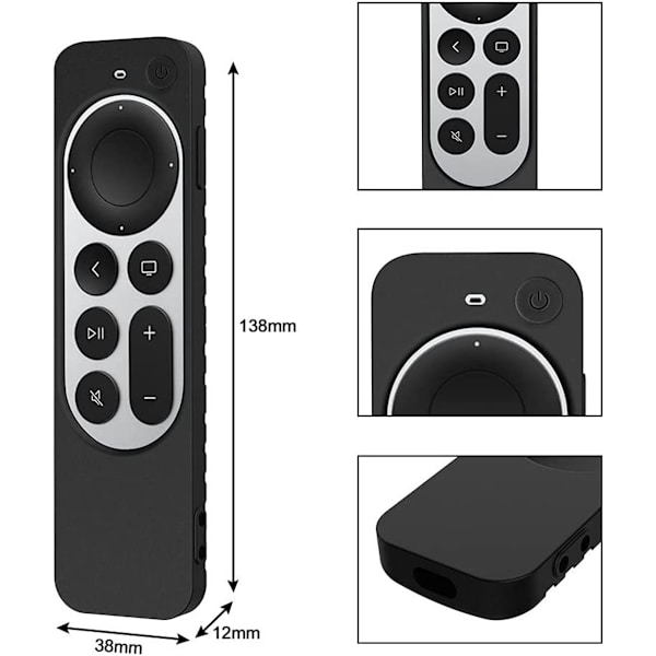 Fodral kompatibelt med den nya Apple TV 4k 6:e generationen från 2021