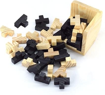 3D træpuslespil, legetøj med lås, træ