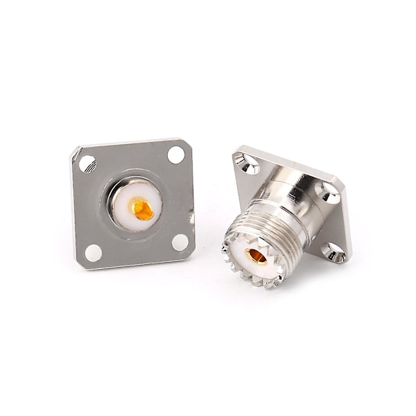 5 stk. Uhf So239 hun flange panel chassis dækmontering adapter stik lige