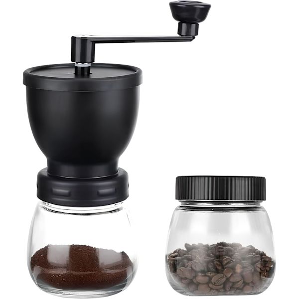Manuell Kaffeekvern, Fransk Presse, Kaldbrygg, Håndkvern med Rustfritt Stålhåndtak for Hjem, Camping