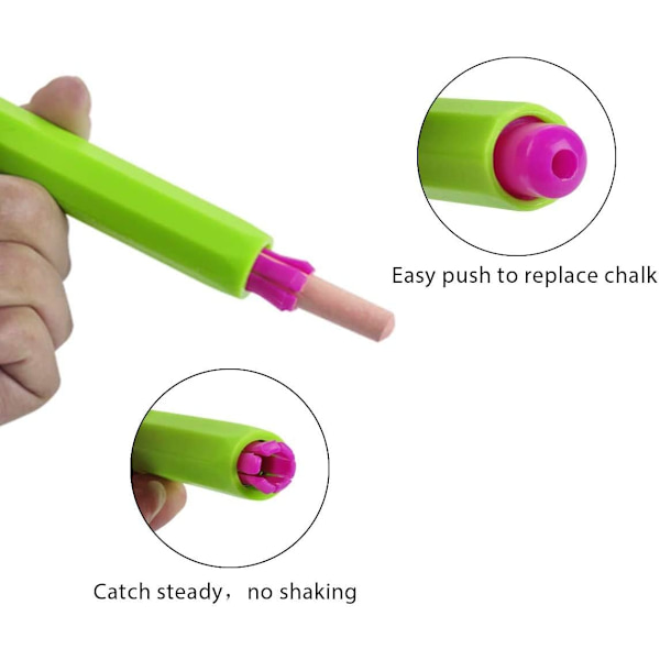 5 stk Justerbare Kritt Holder Brakett Klipp Etui Utbytting For