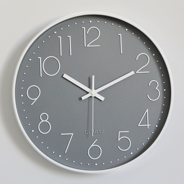 Moderne Silent, ikke-tikkende veggklokke, Silent Mute Wall Clock