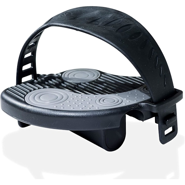 (Gjengediameter: 14mm) 1 Par Treningssykkelpedaler med Sklisikre Faste Sykkelstropper. Liten Aksel 9/16