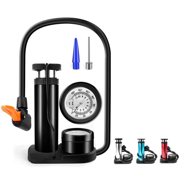 Portable Bike Pump Bicycle Foot Pump Manual Bicycle Pump with