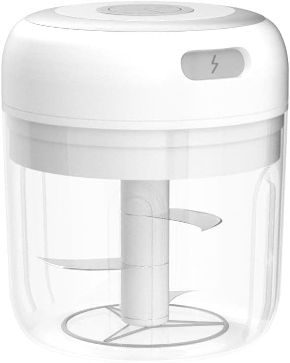 Mini madprocessor, elektrisk mini hvidløgshakker, mini chopper madprocessor, Perfekte køkkenredskaber, 250ML, USB opladning