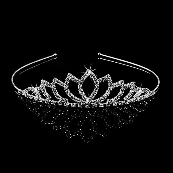 Rhinestone Princess Tiara Crown, Bröllop Tiara, Brudkrona Tiara Med Rhinestone För Bröllop, Baler, Födelsedag