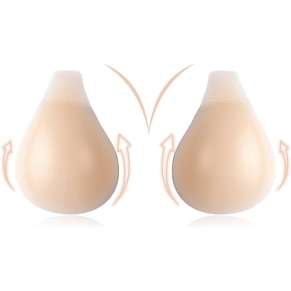 Silikon strapless klæbende bh, XL usynlig camisole bh