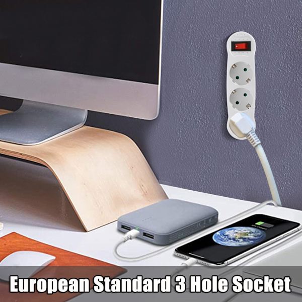 1 europeisk tysk omvandlingsplugg, europeisk standard, en till