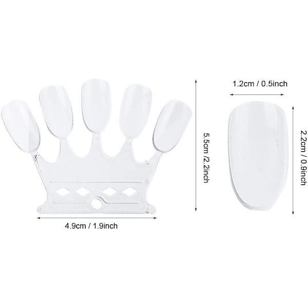 50 st nagelkonstövningstips, nagelfärgskort, nagel