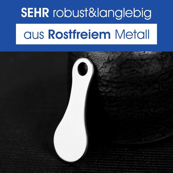 Tokenholder i rustfritt stål - 2 sett - Avtakbar tokenholder