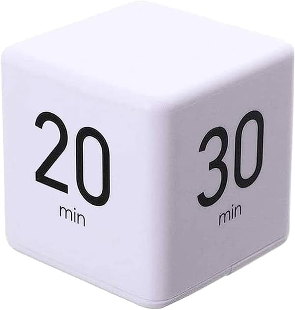 Köktimer (Vit 15-20-30-60 Minuter), Kubtimer Stoppur och