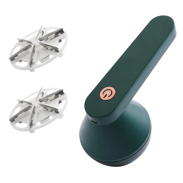 En grøn elektrisk epilator, genopladelig, 2 i 1 epilator