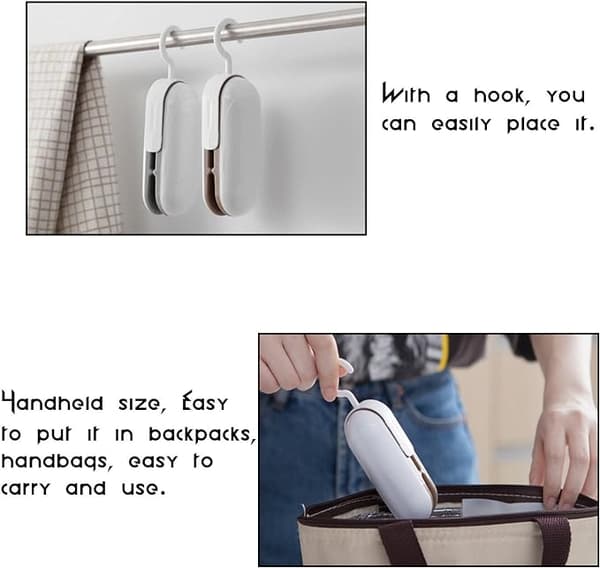 Mini forseglingsmaskine, husholdnings plastikpose forseglingsmaskine,