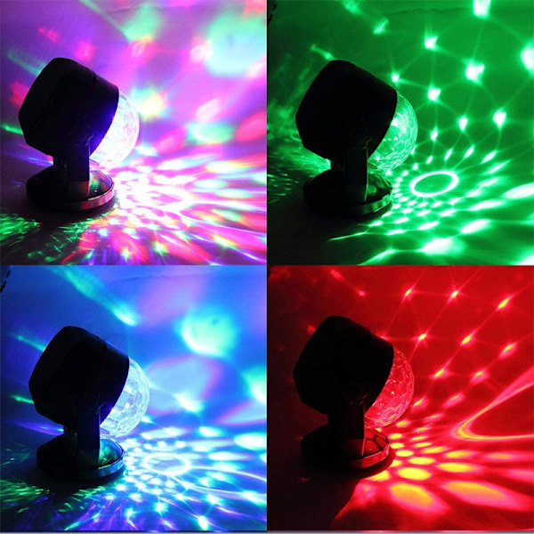 Discokugle Partylys Strobe Lys, Lydaktiveret Disco