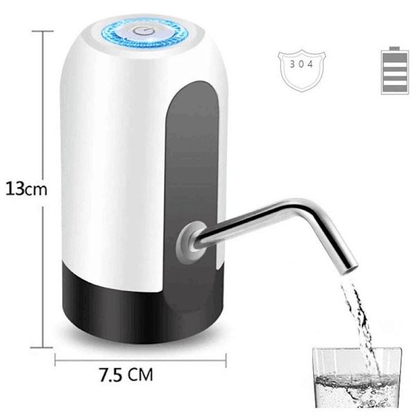 1 styck hinkvattenpump elektrisk vattensugare dricka