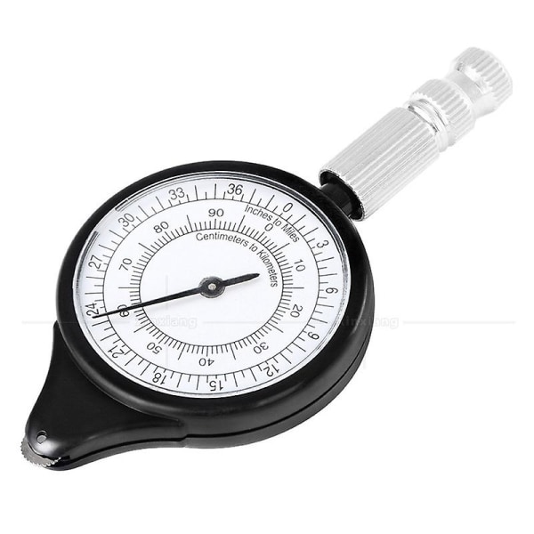 2 stk. Kortmåler Odomter Multifunktion Kompas Kurvimeter Enhed, Opisometer, Kurvimeter