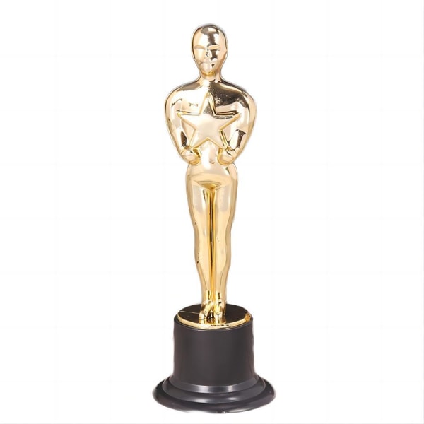 Platterad metall trofé Oscar statyett