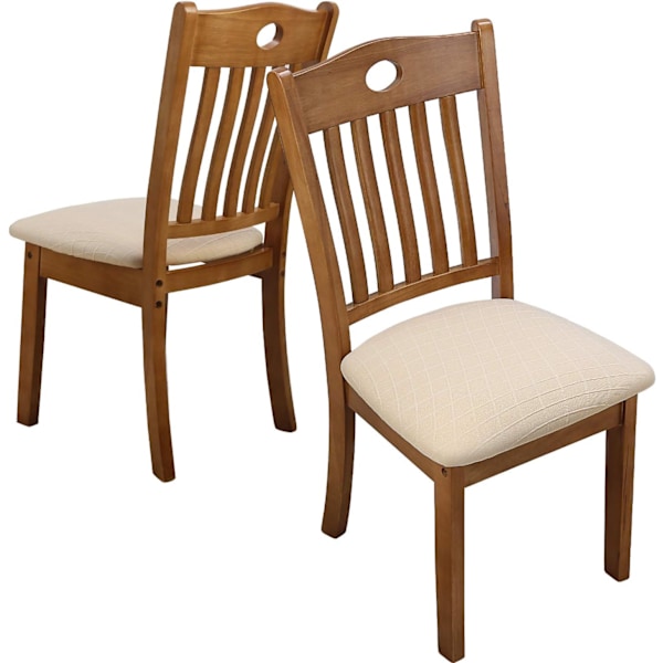 Set med 4 Stretch Jacquard Stolsitsöverdrag, Dammskyddande Matbord