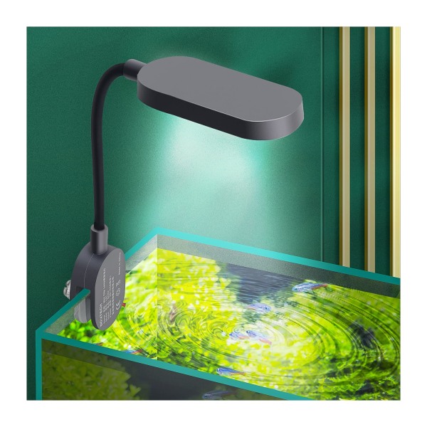 Akvarielys med adapter LED-klemme