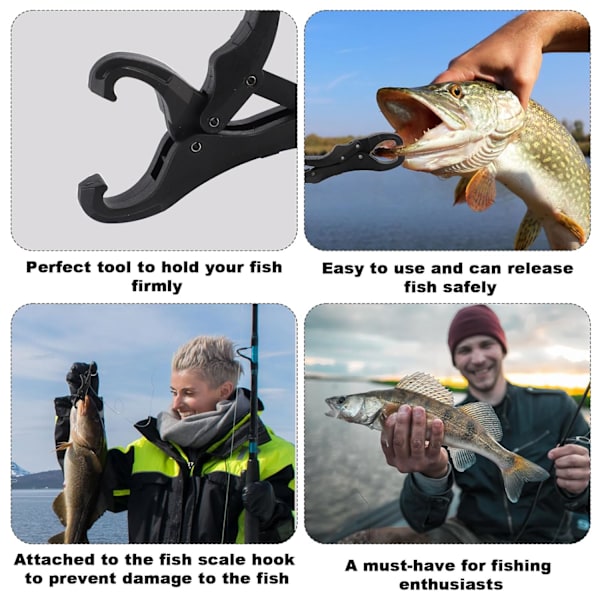 2 st Fiskkäftar, Fiskkäftarverktyg med Ring Fiskegrepp Tång Multifunktionell Fiskgripklämma Con