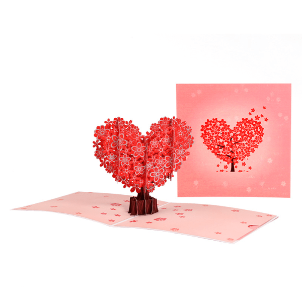 Mors dagskort, 3D popup-hälsningskort för alla hjärtans dag