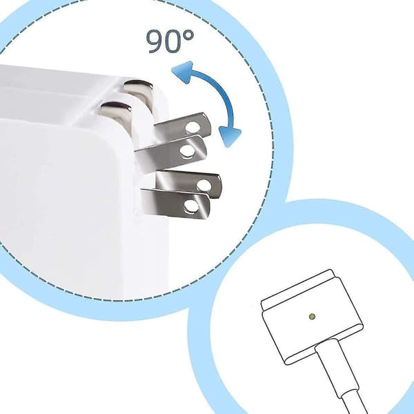 MacBook Air-oplader, AC 45W Magsafe 2 T-Tip strømadapteroplader