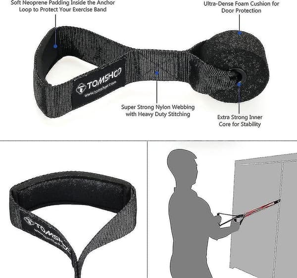 Tom Shoo 5 pakkausta Pull Up Assist Bands Set Resistance Loop Bands P