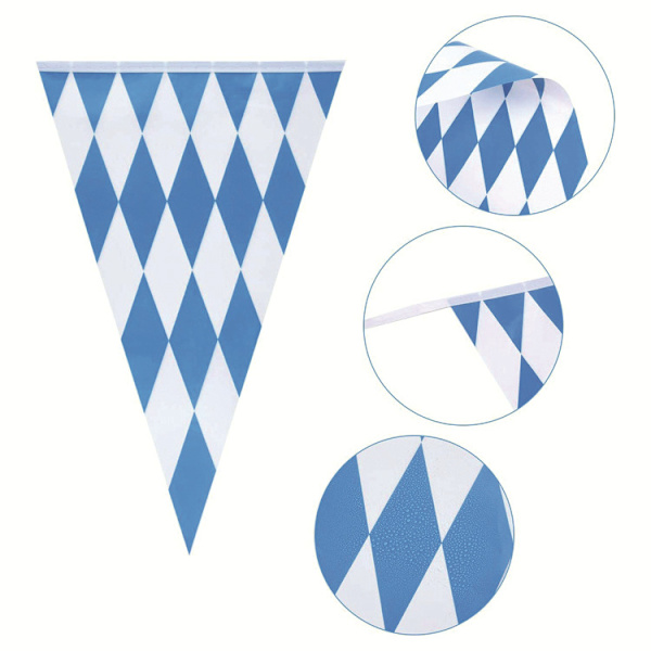 1 blå München Oktoberfest jaktbanner, inomhus och utomhus