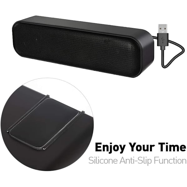 Högtalare, Datorhögtalare, USB PC-högtalare för skrivbord, dator,