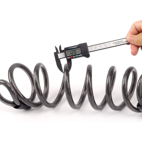 Cykellås för Cyklar, 4,5m Lång Kabel Lås för Cykel, 12mm