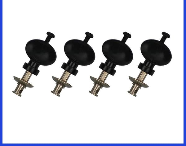 Stemmestemmer for ukulele, plast og metall, hvit