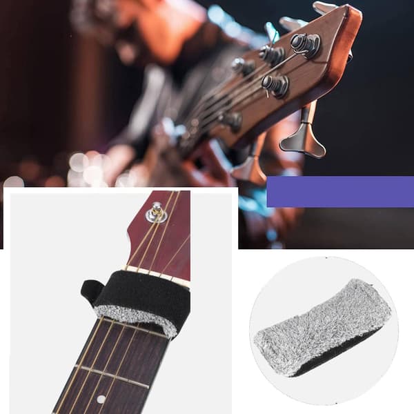 Whisper Elimination Elektrisk Basguitar Klemme Strimmel Sort