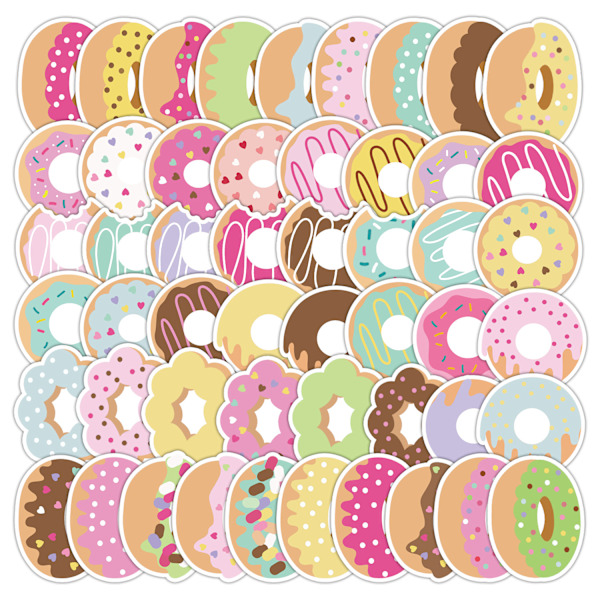 50 Donuts Graffiti Dekaler Vattenkopp Dator Kylskåp DIY
