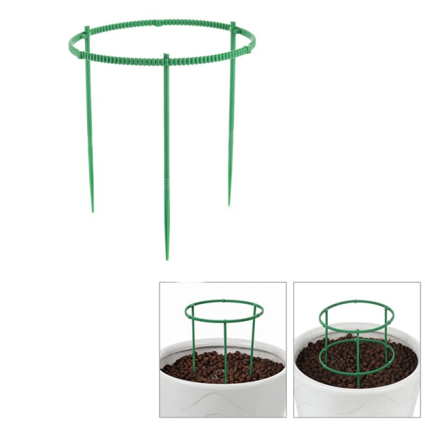 3 stk. 20 cm Diameter Krabbeklo-Orkidestativ Multi-lags Blomst