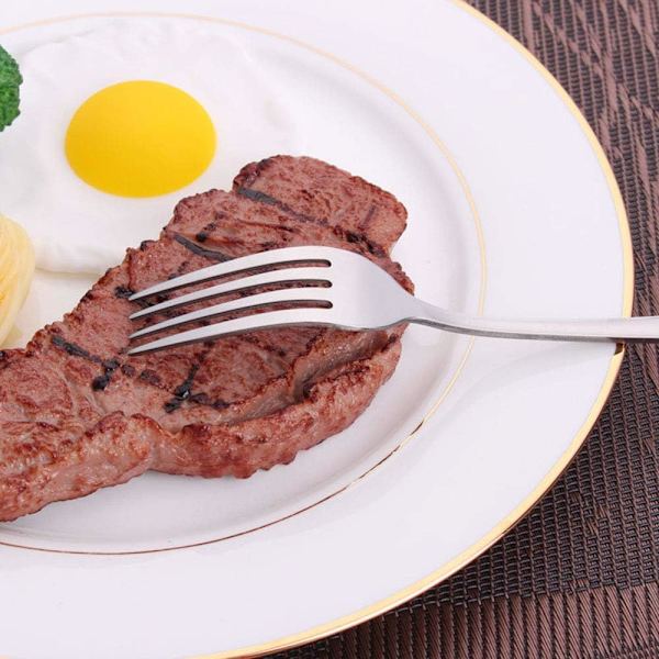 20,5 cm Rustfrit Stål Gaffel til Steak Kød Salat, Opvaskemaskine Sikker