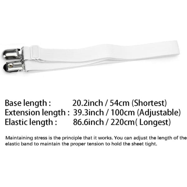 Forlengelse 21,2\" til 86,6\" 4 deler justerbar under sofa madrass