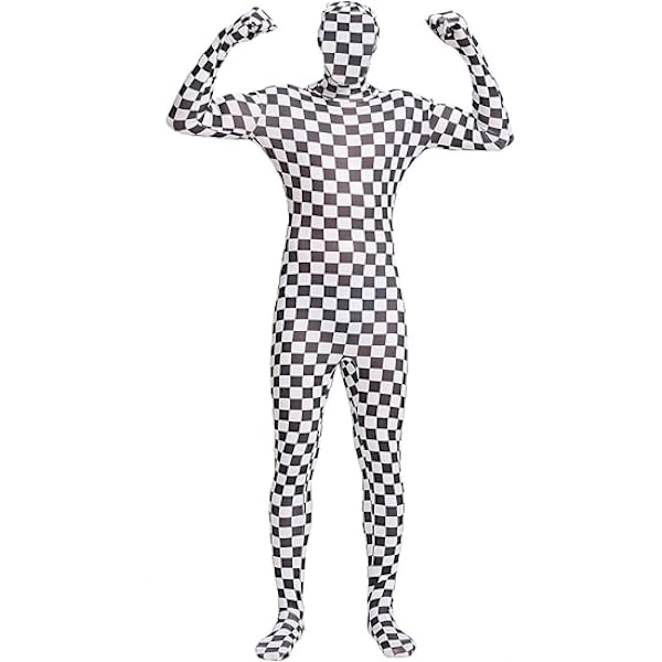 Unisex Spandex Stretch Vuxen Kostym Zentai Försvinnande Man Kropp