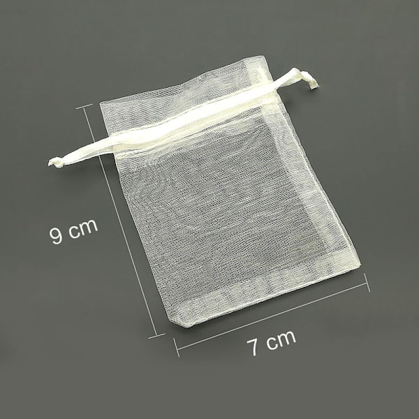 Organza-pussukat 100 kpl Laventelisäkeet 7 x 9cm Vetolangalla