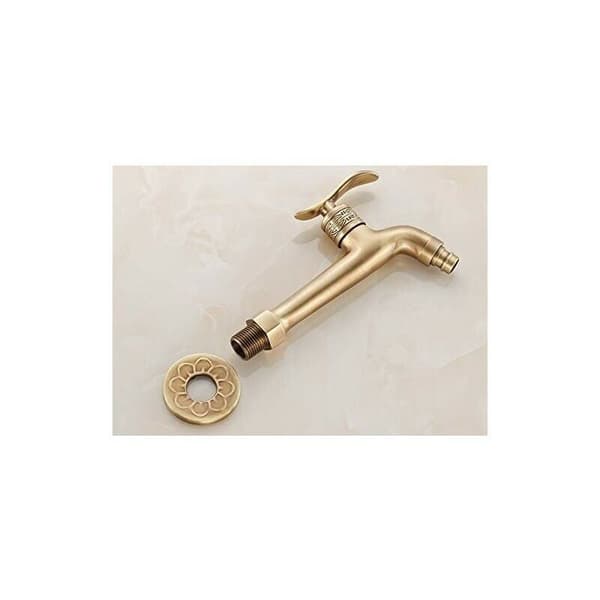 Antik messinghane med greb, antik messinglook (G1/2)