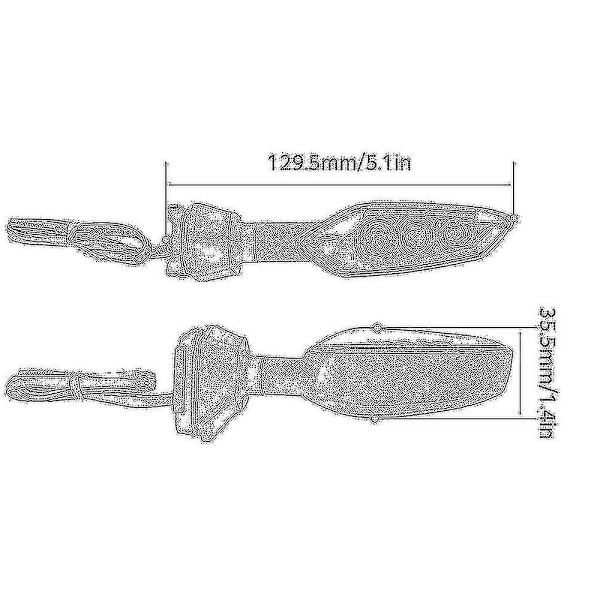 LED Blinklys til KAWASAKI Z1000 Z900 Z800 Z750 Z650 Z300 Z400 Z125 NINJA Motorcykel Tilbehør Blinklys Blinklys
