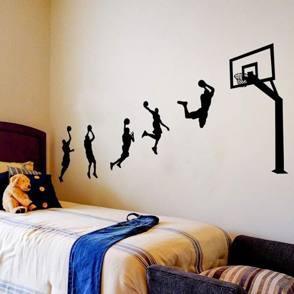 Wall Sticker, Throwing Basketball Wall Sticker as Wall Decoration