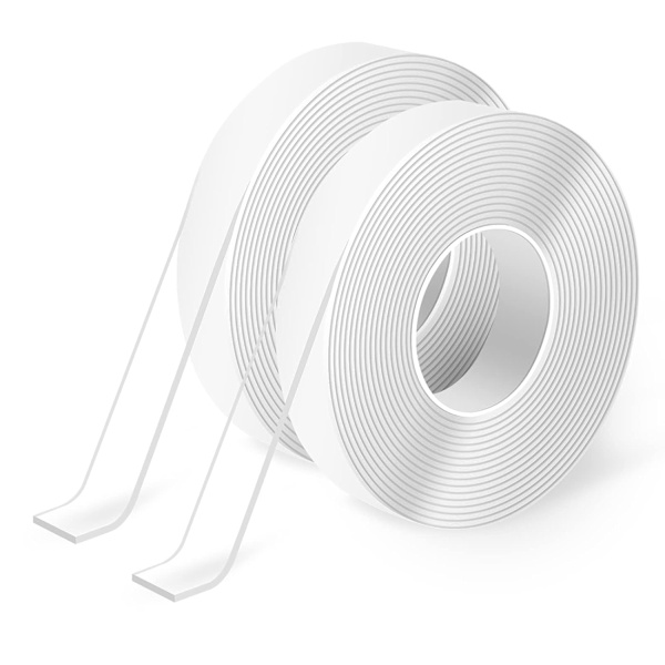 2 Ruller, 3m, Meget stærk Nano dobbeltklæbende tape -