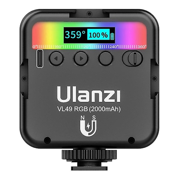Vl49 Rgb Led Fyldlys Mini Bærbar Multifunktion 2500k-9000k