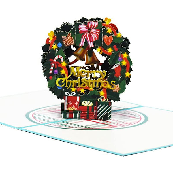 1 kpl Joulukortti Tervehdyskortti - 3d Pop Up Joulukortti