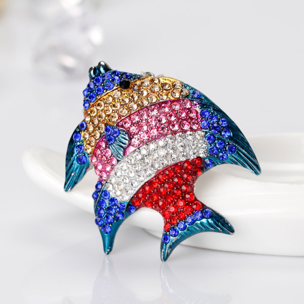 1 stk. Moderigtigt dyrebroche tegneserie personlighed legering diamant