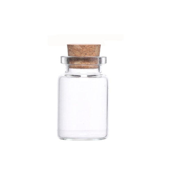 Set med 10 flaskor Mini Glasflaska Pr Container Bead Receiver