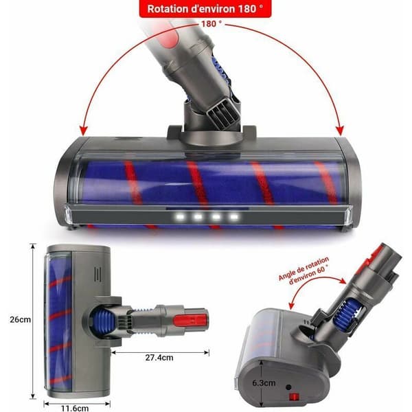 Reservebørste til Dyson V7 V8 V10 V11 Støvsugerbørste Co