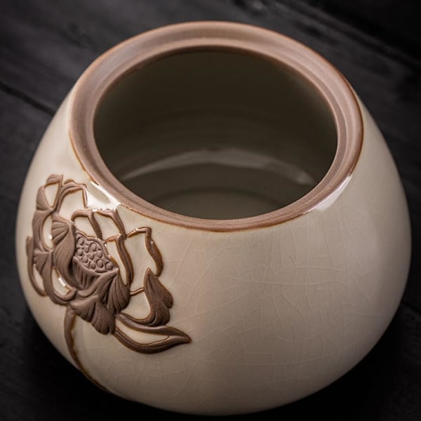 Teopbevaringskrukke, keramisk tekande, tekande, tekande, opbevaringskrukke, traditionel stil opbevaringskrukke tekande, keramisk te