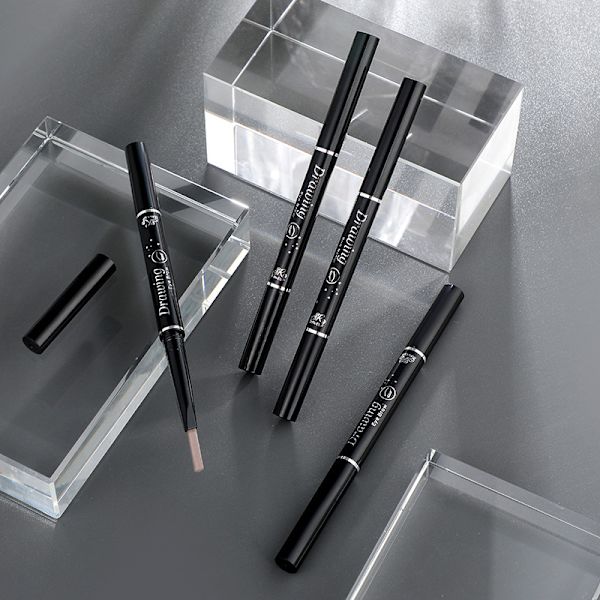 Mørkebrun øjenbrynsblyant Fyld og fluff makeup, øjenbrynsmarkører